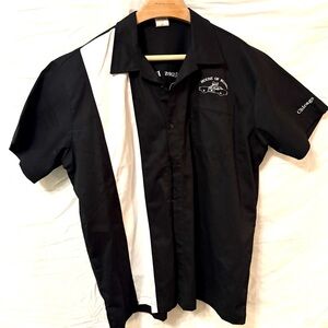 House Of Blues Chicago Blues Brothers Elwood Mens 2XL Black Bowling Shirt